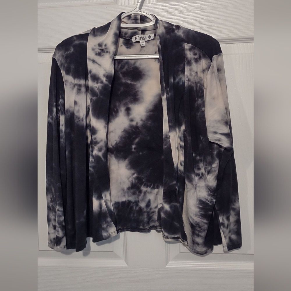 Wilde long sleeve tie-dye cardigan